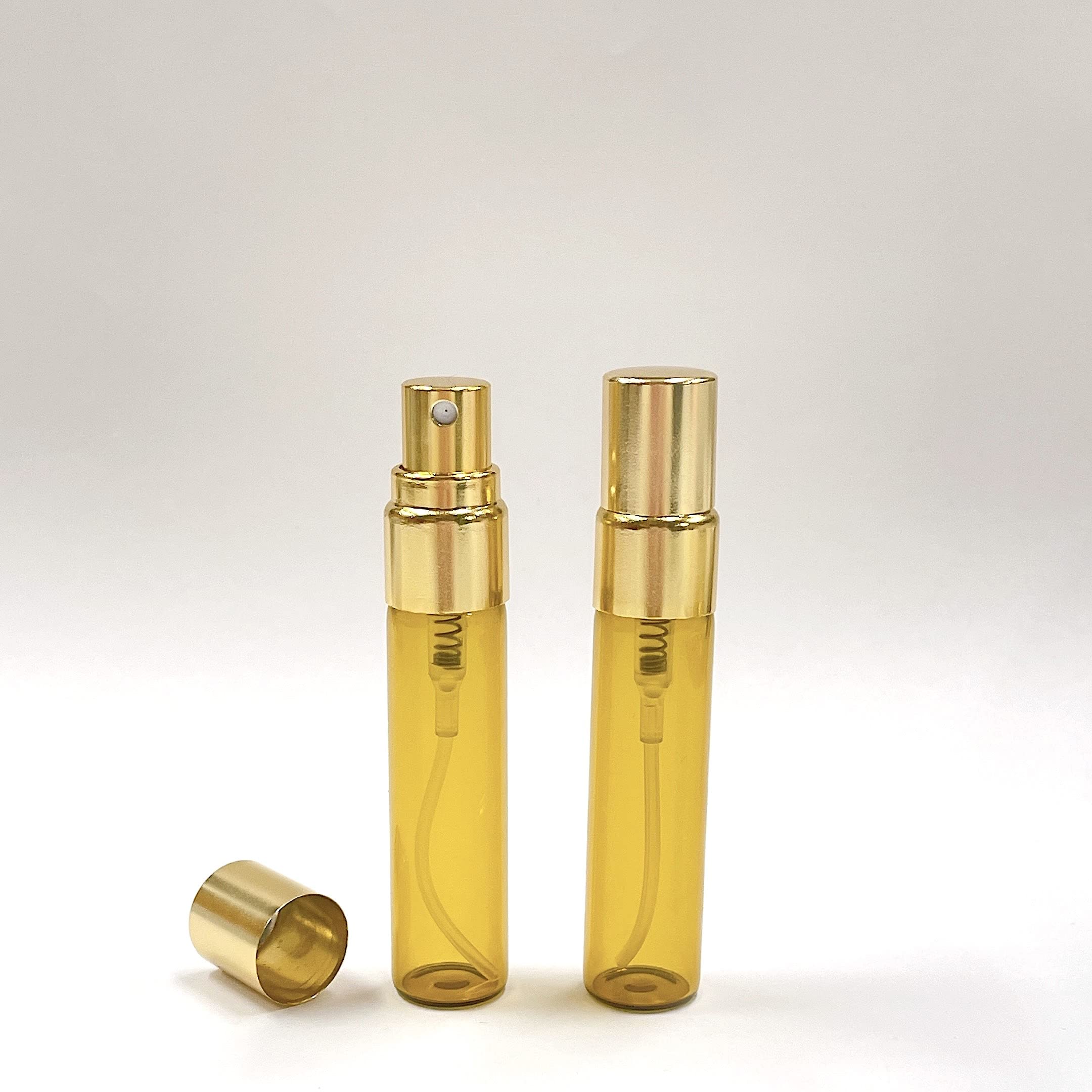 Amazon.co.jp: 【 スプレー 容器】5ml スリム イエロー ゴールド